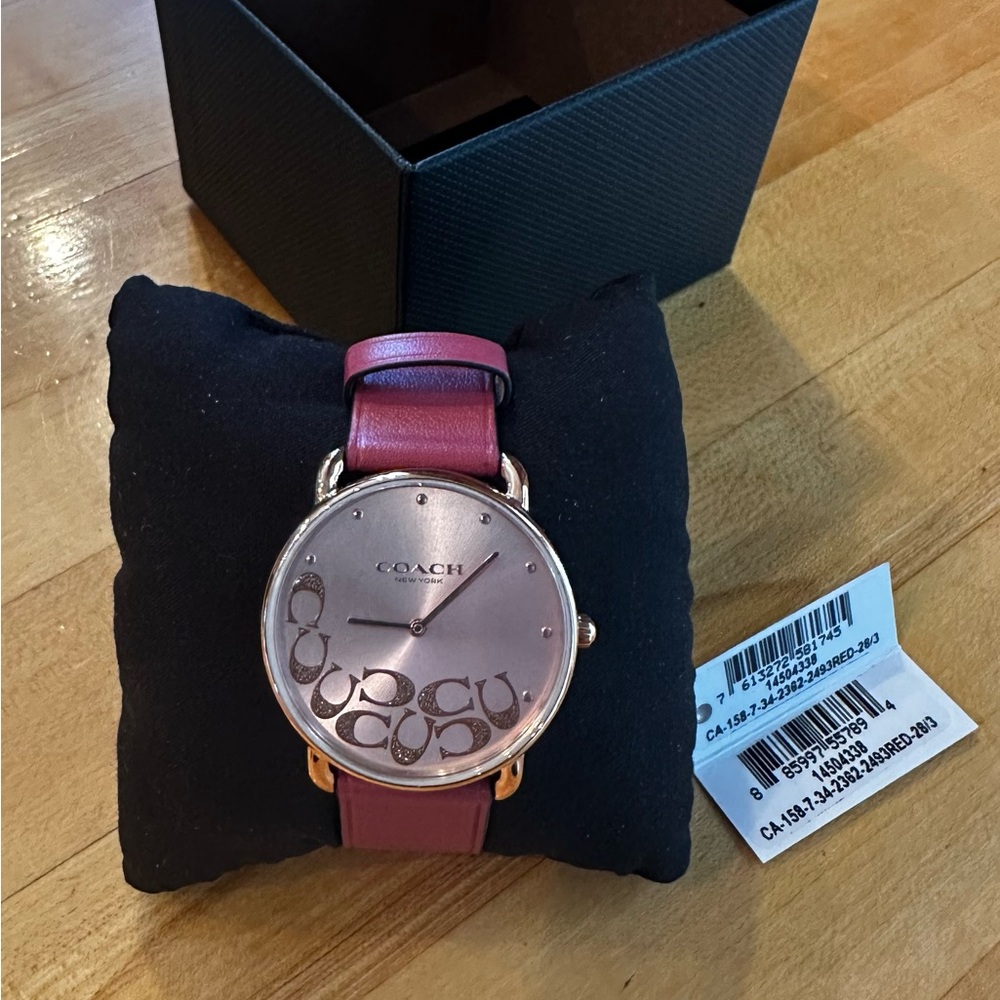 Coach Women's Burgundy Watch NWT